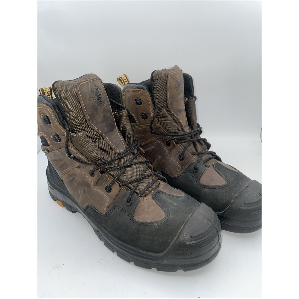 Rock Rooster Men Brown Steel Toe Boots Size 13 Slip Water‎ Resistant Industrial